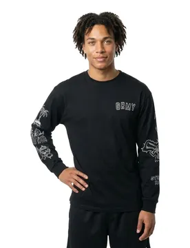 T-shirt à Manches Longues The Toughest Black XL Homme