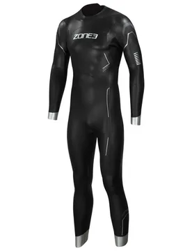 Agile Long Sleeve Neoprene Wetsuit Black / Silver / Gunmetal 2XL Men - Zone3 - FashionsVida