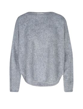 Jersey de cachemira gris claro S