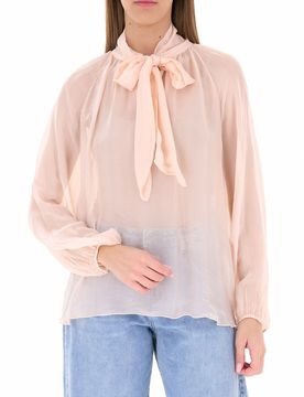 Blusa maniche lunghe ROSA CHIARO L