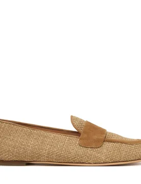 Slipper Sheryl Raffia D834054PCK7875G740 Beige 39 female - AGL - FashionsVida