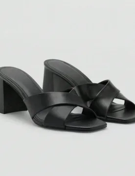 Zapatos de mujer nuevos primavera/verano 2026, sandalias estilo mule con tacón medio-fino y tacón bajo, tacones gruesos - Shein - FashionsVida