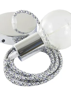 Cables Suspension Luminaire Rx04 Pixel 2 M Ice / Chrome Plated One Size - Creative - FashionsVida