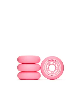 Roues De Patins Inline 4 Unités Bubblegum Pink 70 mm unisex - Impala Rollers - FashionsVida