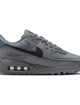 Air Max 90 Men's Sneakers - Grey - Size 6 (EU 40) - Mesh/Synthetic - Grey - Size: 6 (EU 40) - Nike - FashionsVida