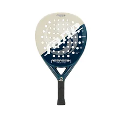 Assassin Tactic Fiber Padel Racket Beige / Navy Blue 355-375 gr