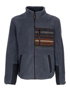 Giubbotto Pile Uomo Wonderer Track Jacket Dark Steel