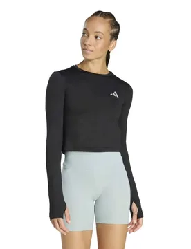 Adi365 Running Essentials Long Sleeve T-shirt Black XL Women - Adidas - FashionsVida