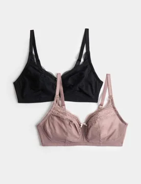 Pack Jasmine Lace Total Support Bras (B-H) Praline female - M&S - FashionsVida