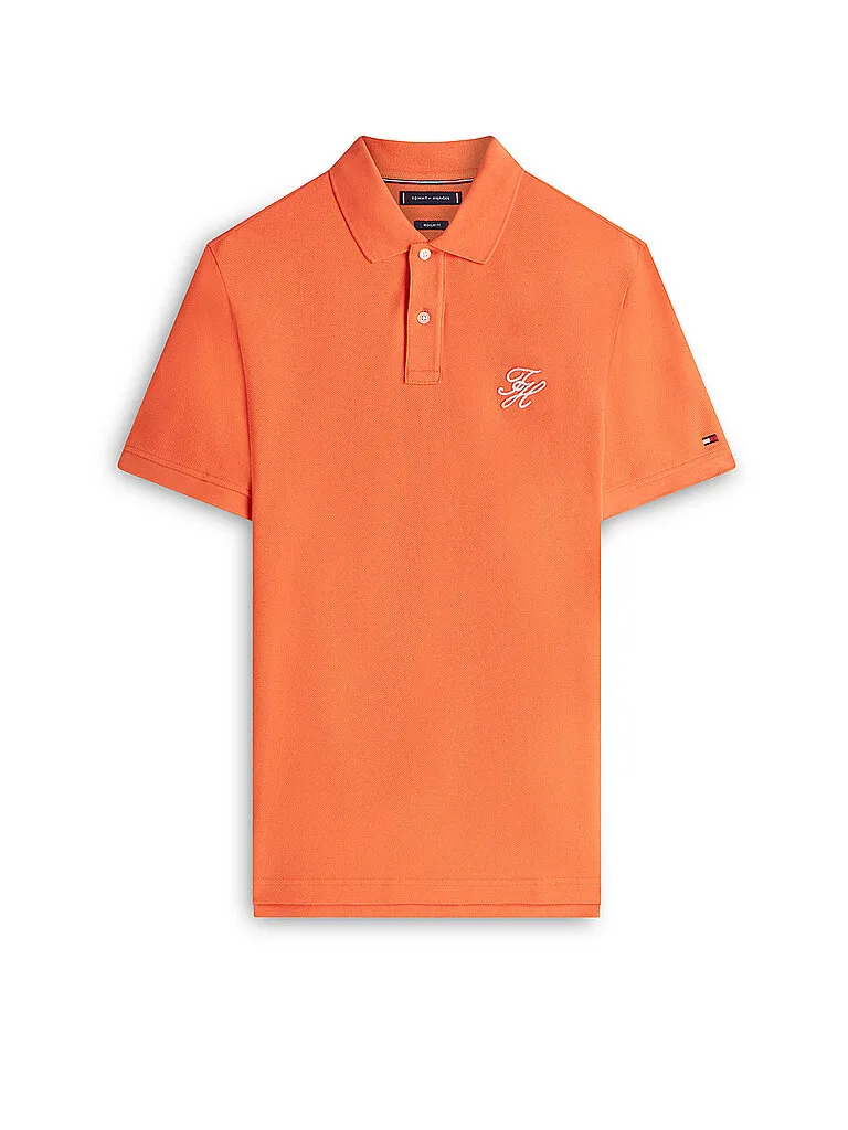Polo TH SCRIPT naranja S - Tommy hilfiger - FashionsVida