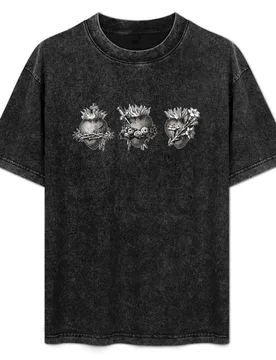 Sacred Hearts of the Holy Family T-Shirt Fashion Casual Short Sleeve Top - Aliexpress - FashionsVida