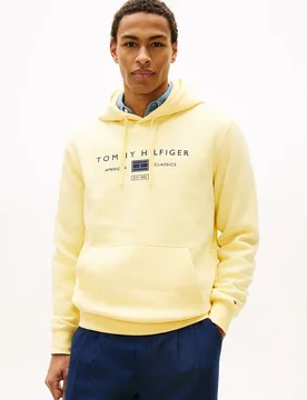 Sudadera de caballero con capucha y sin cremallera - Tommy Hilfiger - FashionsVida