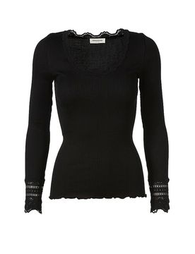 Camiseta de manga larga negro L