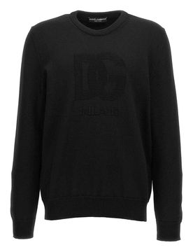 Maglione con intarsio