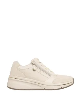 Street Billion Flex Luxe Up Wedge Trainers Natural female - Skechers - FashionsVida