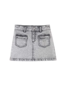 Para niña. X60333 Falda tejana (4Y= 102cm), Casual, Algodón, Denim, moda infantil