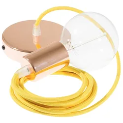Cables Suspension Luminaire Rm10 2 M Yellow / Copper One Size