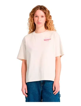Maglietta A Maniche Corte Graphic Vintage White M - Timberland - FashionsVida