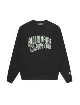 Tri-Tone Arch Logo Crewneck - Black