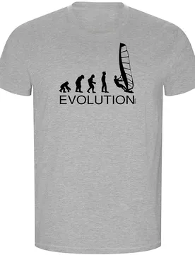 T-shirt à Manches Courtes Evolution Windsurf Eco Heather Grey M