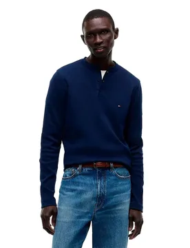 T-shirt à Manches Longues Mw0mw44890 Carbon Navy M - Tommy hilfiger - FashionsVida