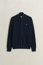 MICRO TEXTURED COTTON ZIP CARDIGAN male
