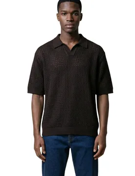 Herren Polo Braun 514672