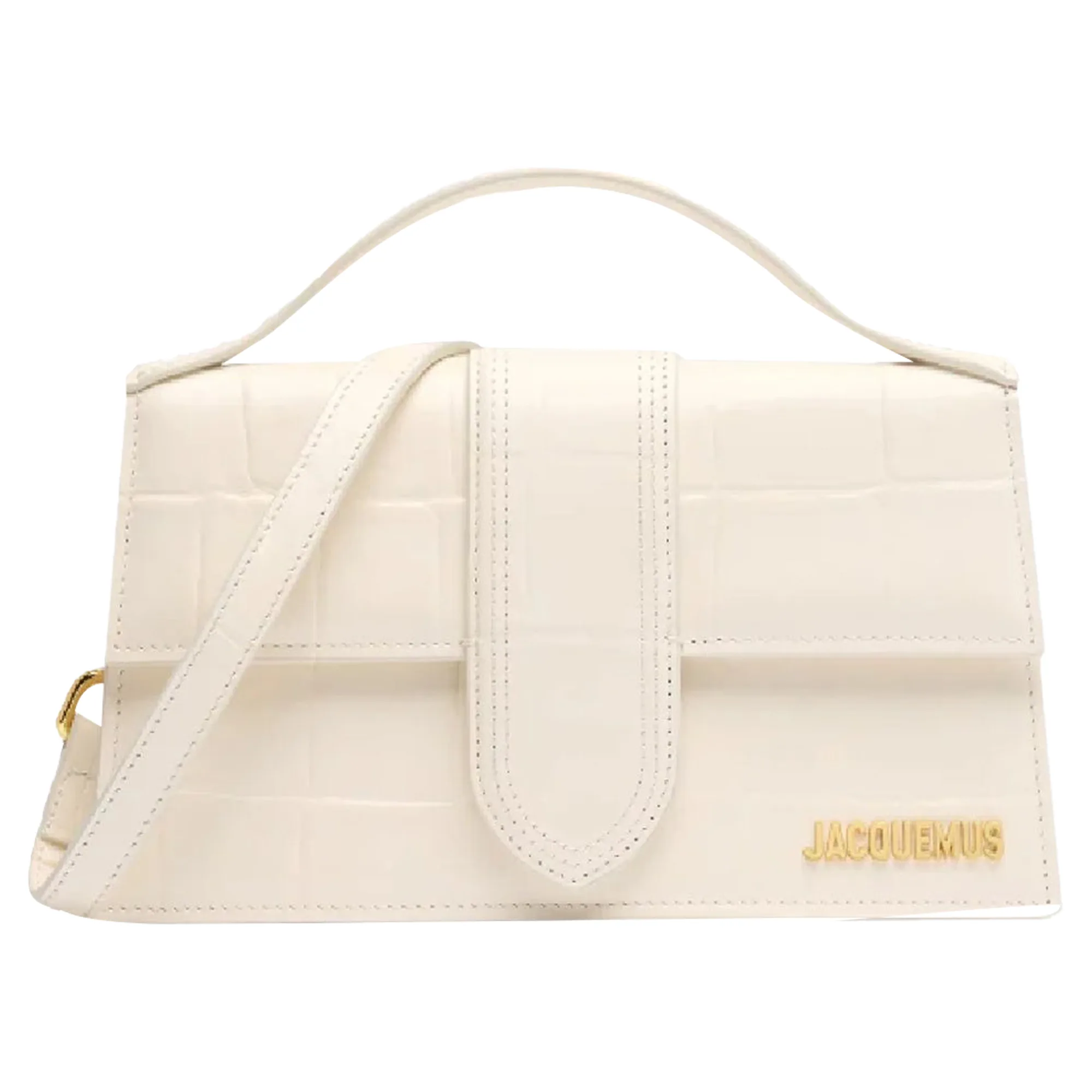 Womens Le Grand Bambino Bag - Cream Leather - One Size - Jacquemus - FashionsVida