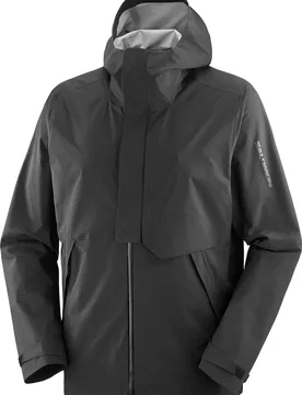 Veste respirante et imperméable - Outerpath Pro 2.5L Jkt M Deep Black - Taille M - Noir - Salomon - FashionsVida