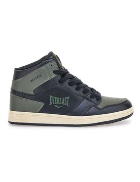 Sneakers mid verde e nero in materie sintetiche EV716 42