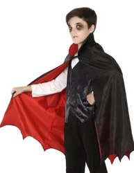 Graf Dracula Umhang Vampir für Kinder schwarz-rot