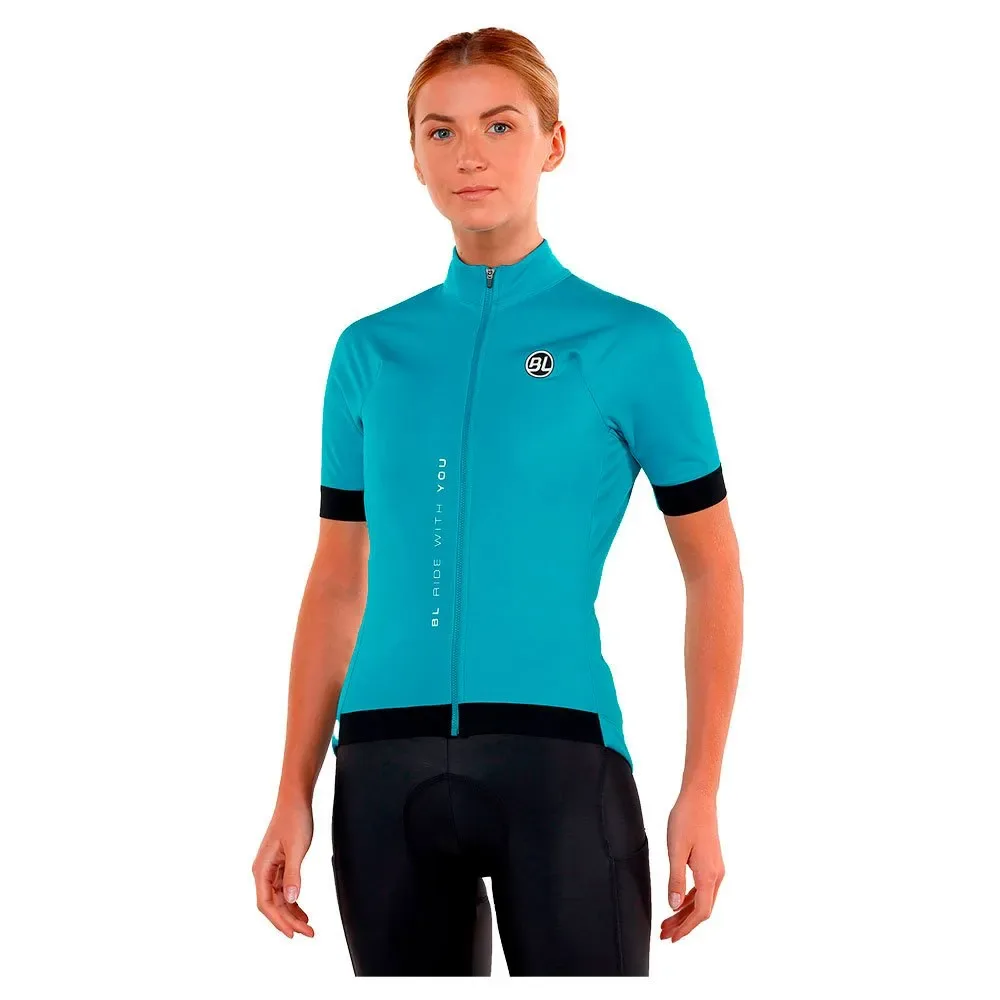 Maglia A Maniche Corte Normandia-e Teal Green - Bicycle Line - FashionsVida