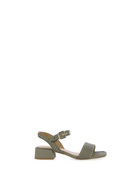 Sandali in pelle VERDE OLIVA 37