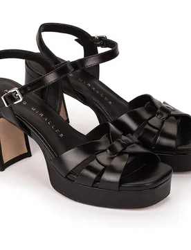 Sandalias de mujer de tacón y plataforma - Pedro Miralles - FashionsVida
