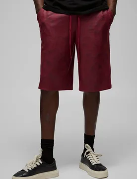 Herren Antique Wildleder-Optik Jorts mit elastischem Bund Red Größe Small - boohooMAN - FashionsVida
