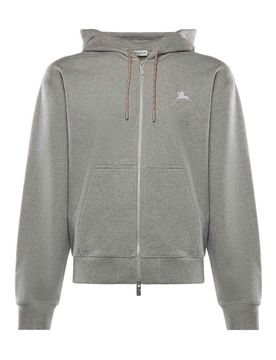 Burberry Felpa In Cotone Con Logo