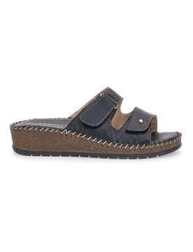 Ciabatte Nere Comfort Vera Pelle 42062 38