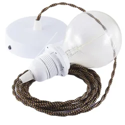 Cables Lampe Suspendue Pendel Pour Abat-jour Tz22 50 Cm Black / Whiskey / White One Size