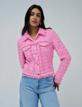 Chaqueta en tweed de mujer - Salsa Jeans - FashionsVida