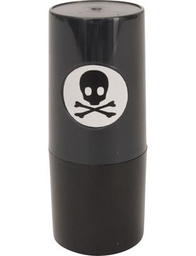 Golfball-Stempel Totenkopf schwarz