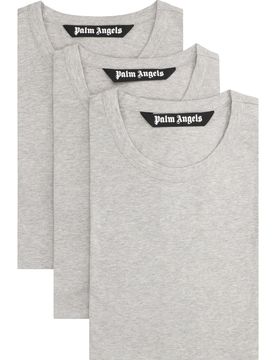 Set of Three Crew Neck T-Shirts in Cotton