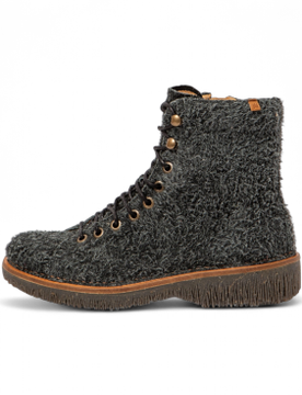 Para mujer. 25572PET0005_001 Botines de piel N5572P Volcano (37), Plano, Cremallera, Casual