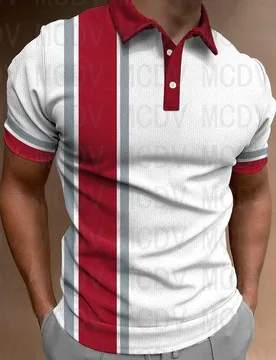 Men's Geometry Art Simple Casual Polo Shirt 3D Printed Short-Sleeved Polo Shirts - Aliexpress - FashionsVida