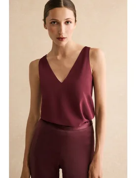 Top de mujer de tirantes anchos y corte recto - Bimani - FashionsVida