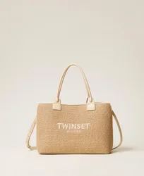 Twinset Cabas effet raphia
