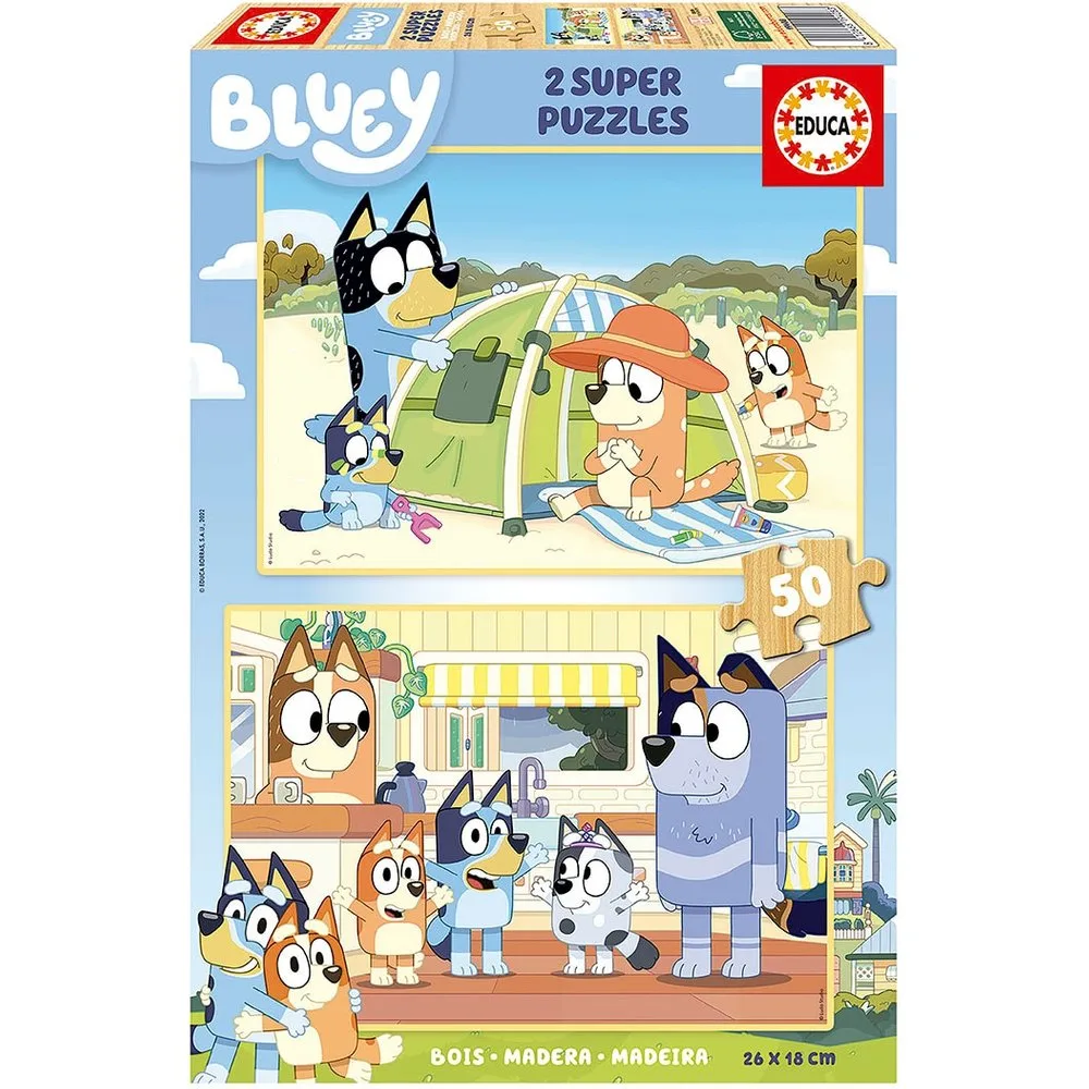 Puzzle 2x50 Piezas Bluey Educa Borras - Educa Borrás - FashionsVida