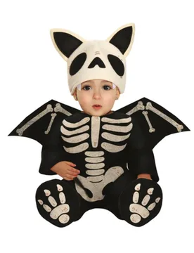 Skelett-Fledermaus-Kostüm für Babys Halloween-Kostüm schwarz-weiss - FIESTAS GUIRCA, S.L. - FashionsVida