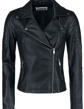 Kunstlederjacke - NMRebel PU Jacket - XS bis XL - für Damen - Größe L - schwarz - Frauen - female - Noisy may - FashionsVida
