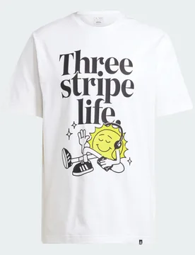 T-shirt Positivity Graphic XS White - Adidas - FashionsVida