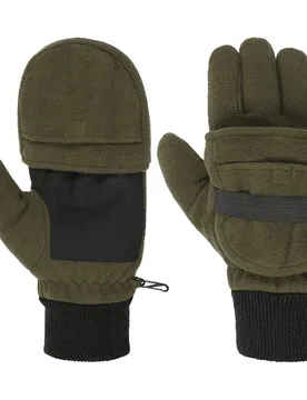 Fleece Gloves by - olive - Size: 8 HS - Lodenhut Manufaktur - FashionsVida